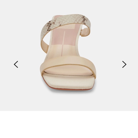 Dolce Vita BERTIE kitten heel sandal - Size 9. Color: Vanilla multi-leather. - Picture 5 of 8